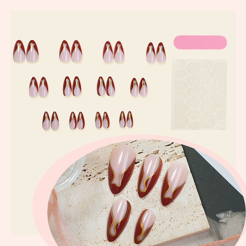 Künstlerisches Nageldesign-Set mit elegantem Schwirldesign Brehn