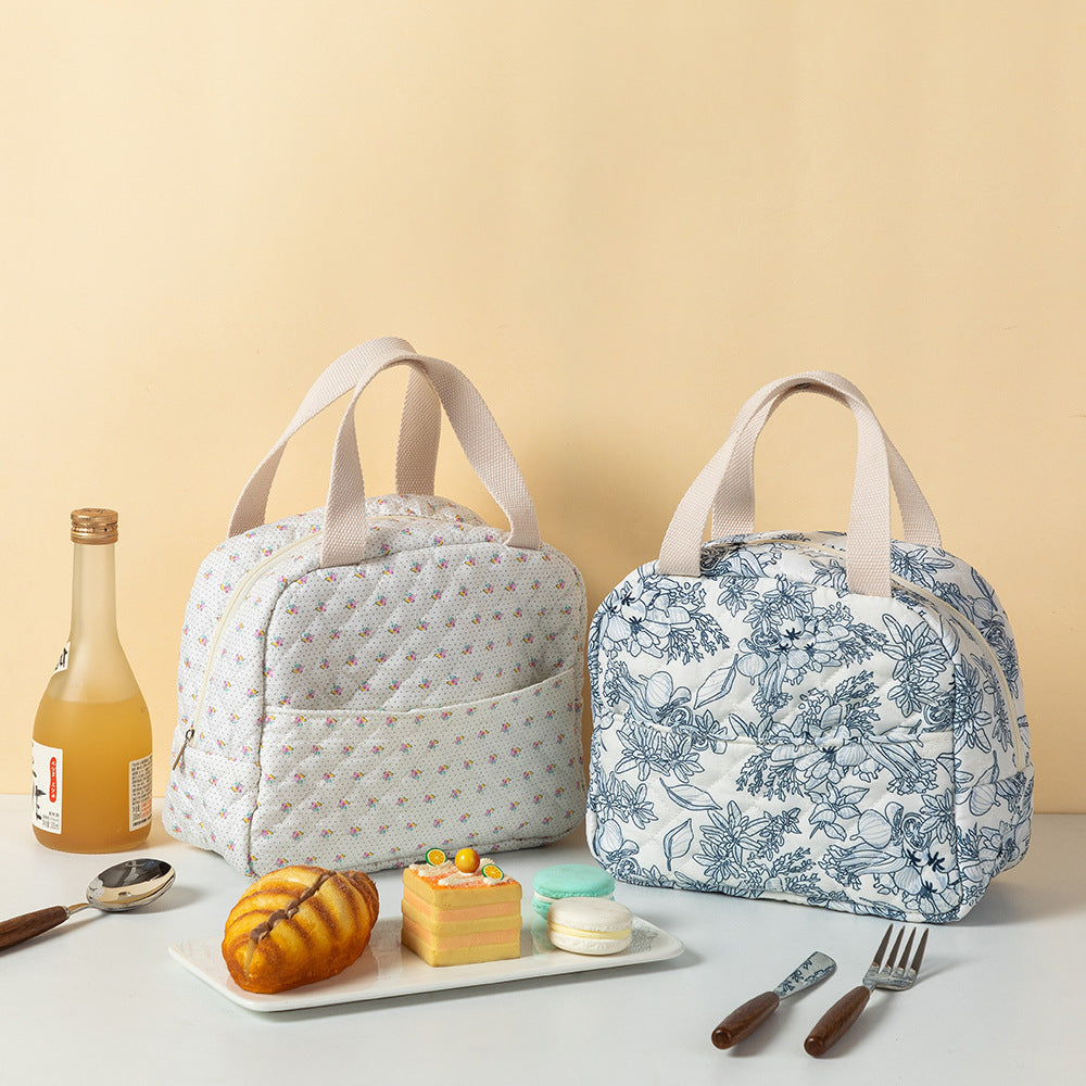Blumenmuster isolierte Lunch Tasche Brehn