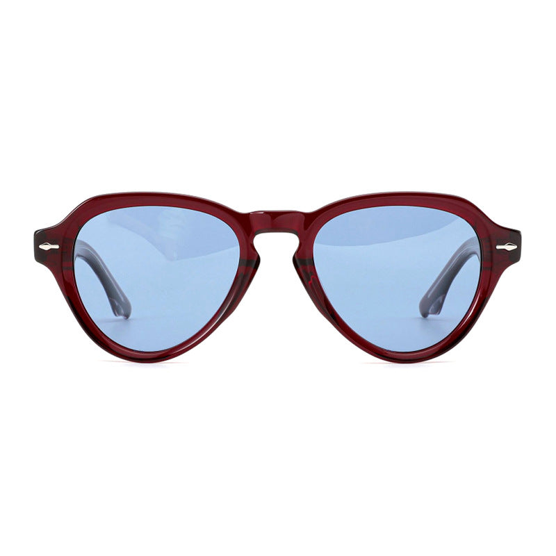 Damen modische Sonnenbrille im eleganten, runden Design mit polarisierten Gläsern Brehn