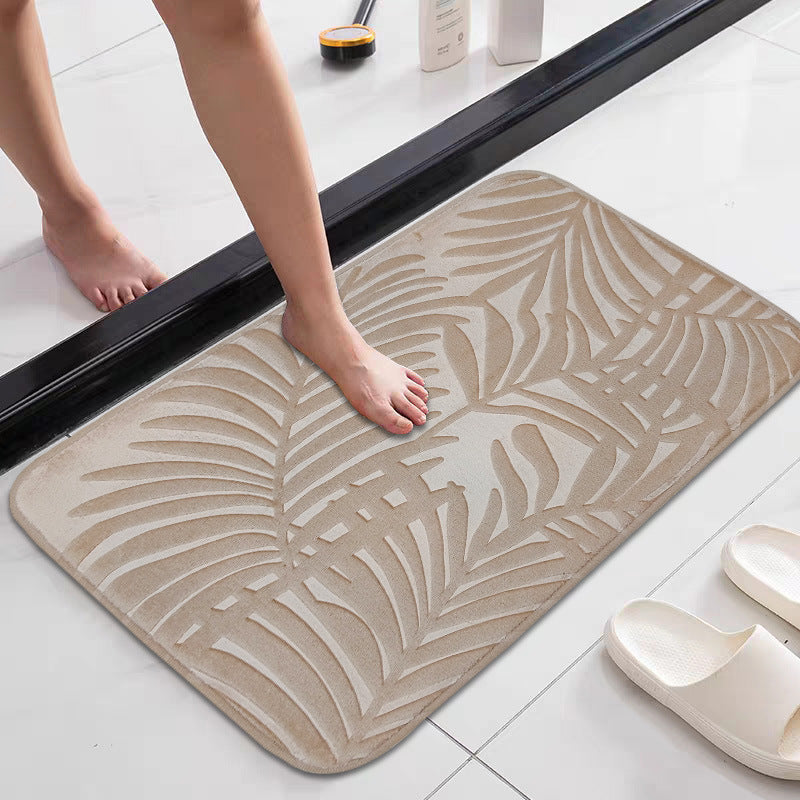 Tropisches Blattdesign Memory-Schaum Badezimmermatte Brehn