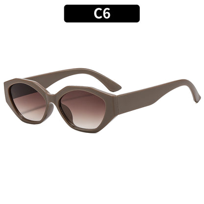 Geometrische Winkelsonnenbrille