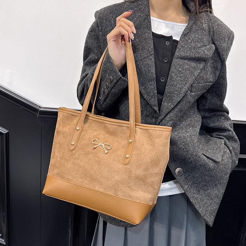 WoStylish Faux Suede Tote Bag Brehn