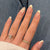 Elegante florale Nagelkunst Press-On Nägel Brehn