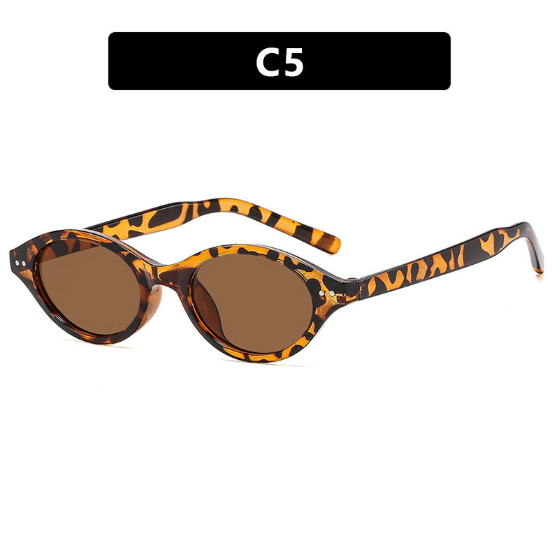 Damen Katzenaugen-Sonnenbrille mit einzigartigem Muster Brehn