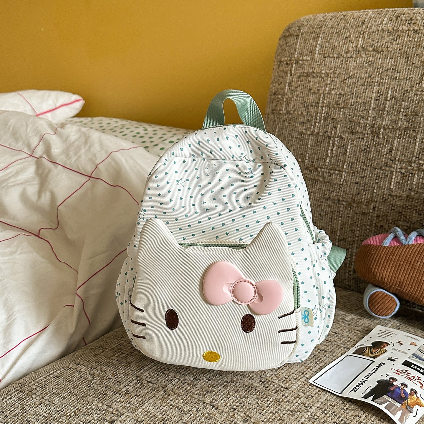 Kinder adorabeler Katzen-Thema Mini Schulrucksack