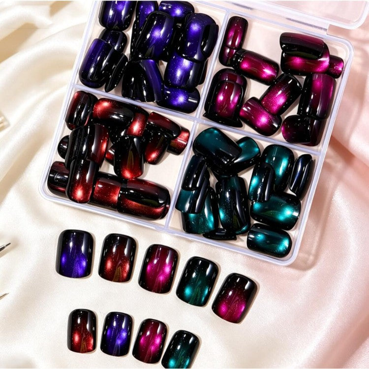 Magnetische Glitzer Press-On Nagel Set Brehn
