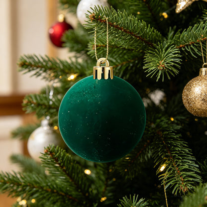 Elegante Samt Weihnachtsbaumkugel