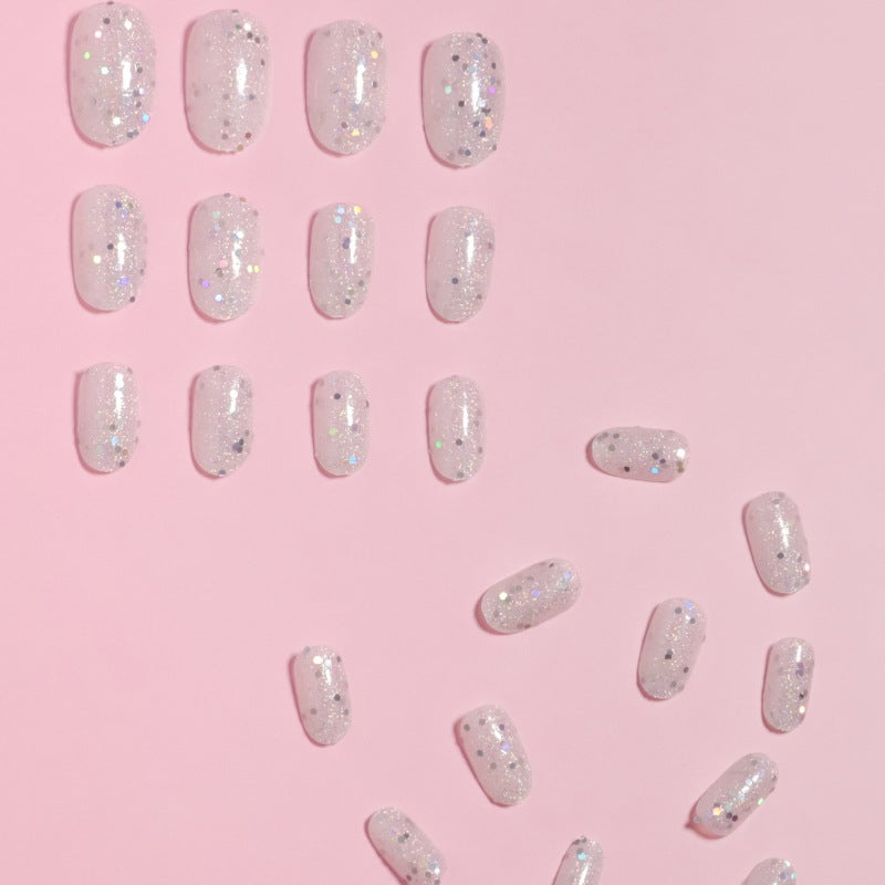 Glitzernde Press-On Nagelset Brehn
