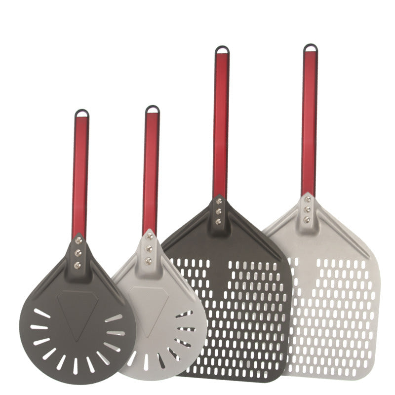 perforierte Aluminium-Pizzaschaufel mit abnehmbarem ergonomischen Griff Brehn
