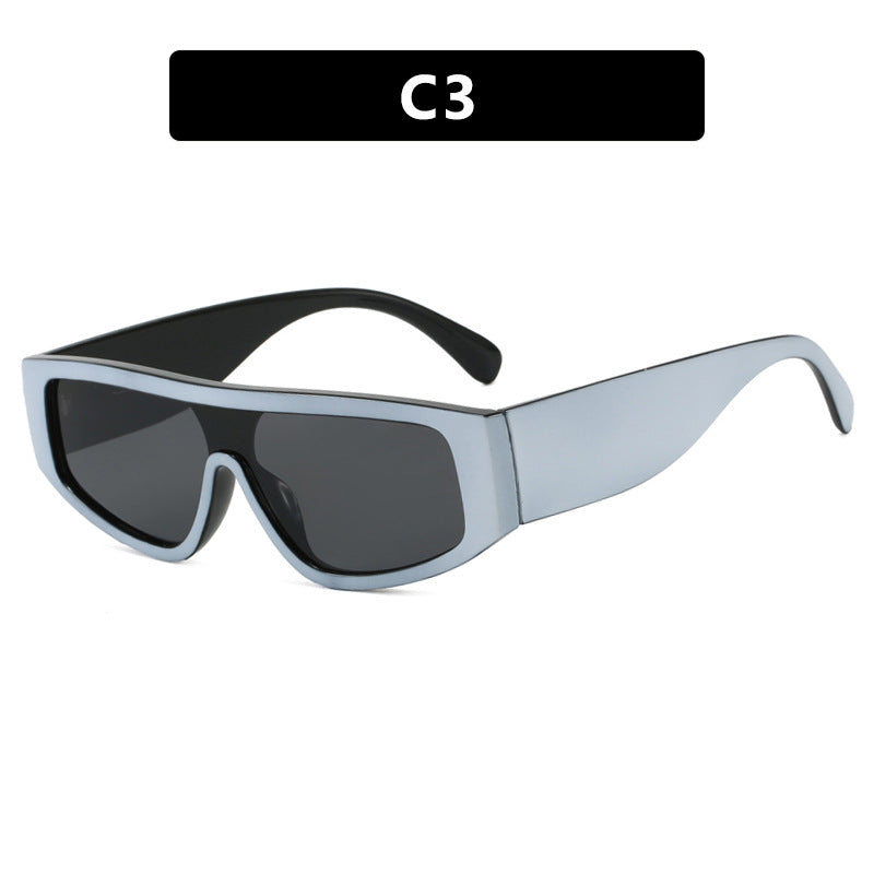Damen modische Sportsonnenbrille mit innovativem Design und breitem Rahmen Brehn
