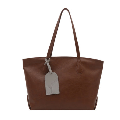 Elegante Faux-Leder Tote Bag