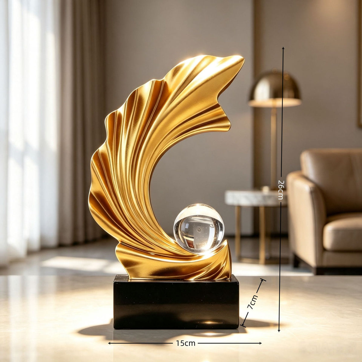 Künstlerische dekorative Skulptur für die Innenausstellung