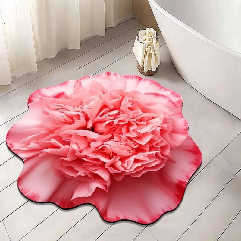 Blumenmuster Badematte