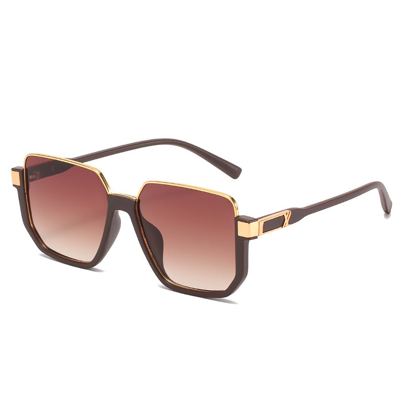 Damen moderne quadratische Sonnenbrille mit stylishem Rahmen Brehn