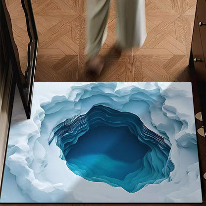 Künstlerischer 3D-Optische Illusion Teppich