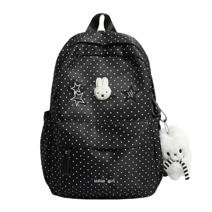 Trendy Pünktchen Canvas Rucksack Brehn