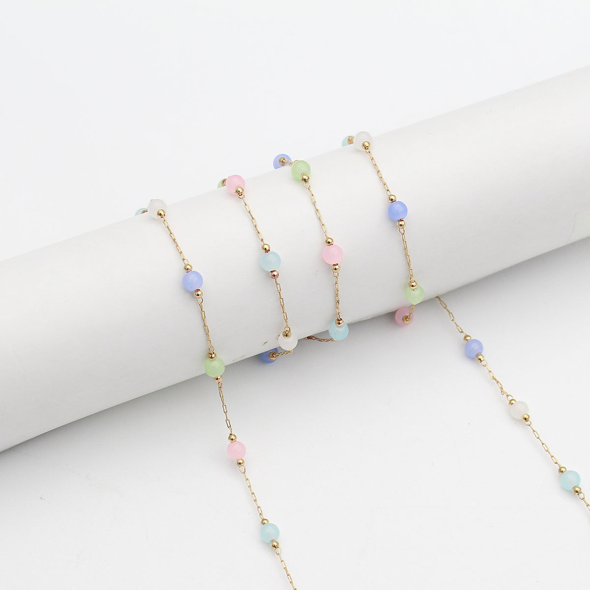 Elegante Perlen Brillenhalter Kette Brehn
