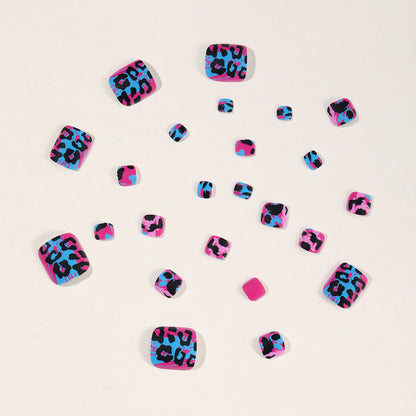 Künstlerische Leopard-Print Nagelkunstverlängerungen Brehn