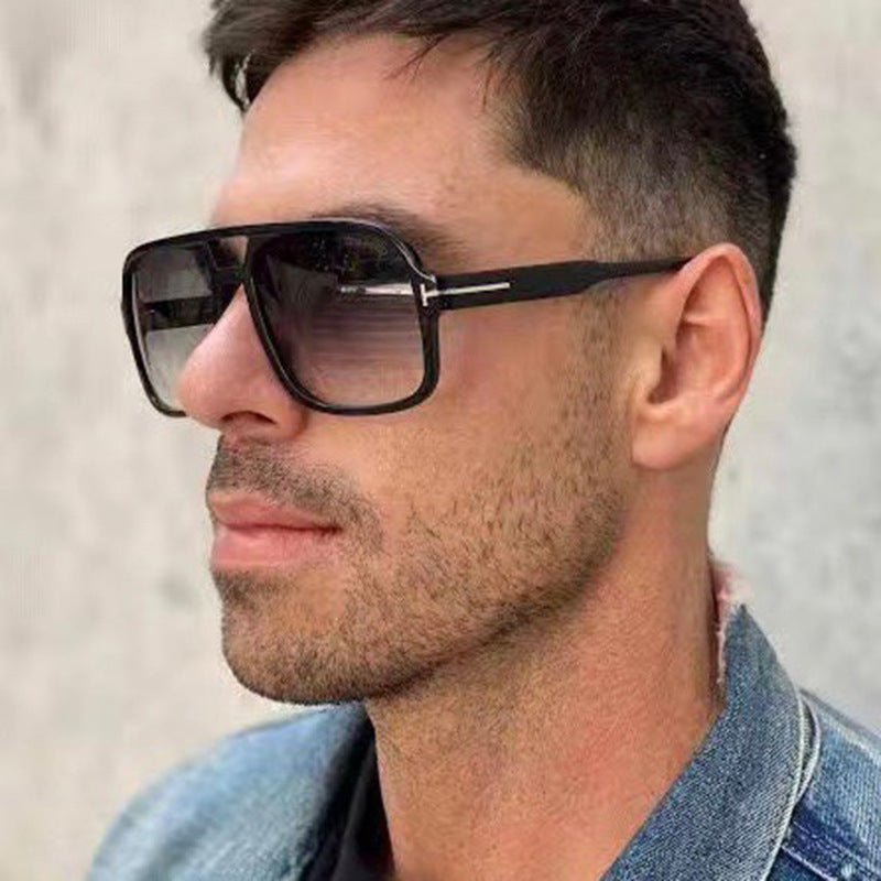 Damen stilvolle Sonnenbrille im markanten Rechteck-Design Brehn