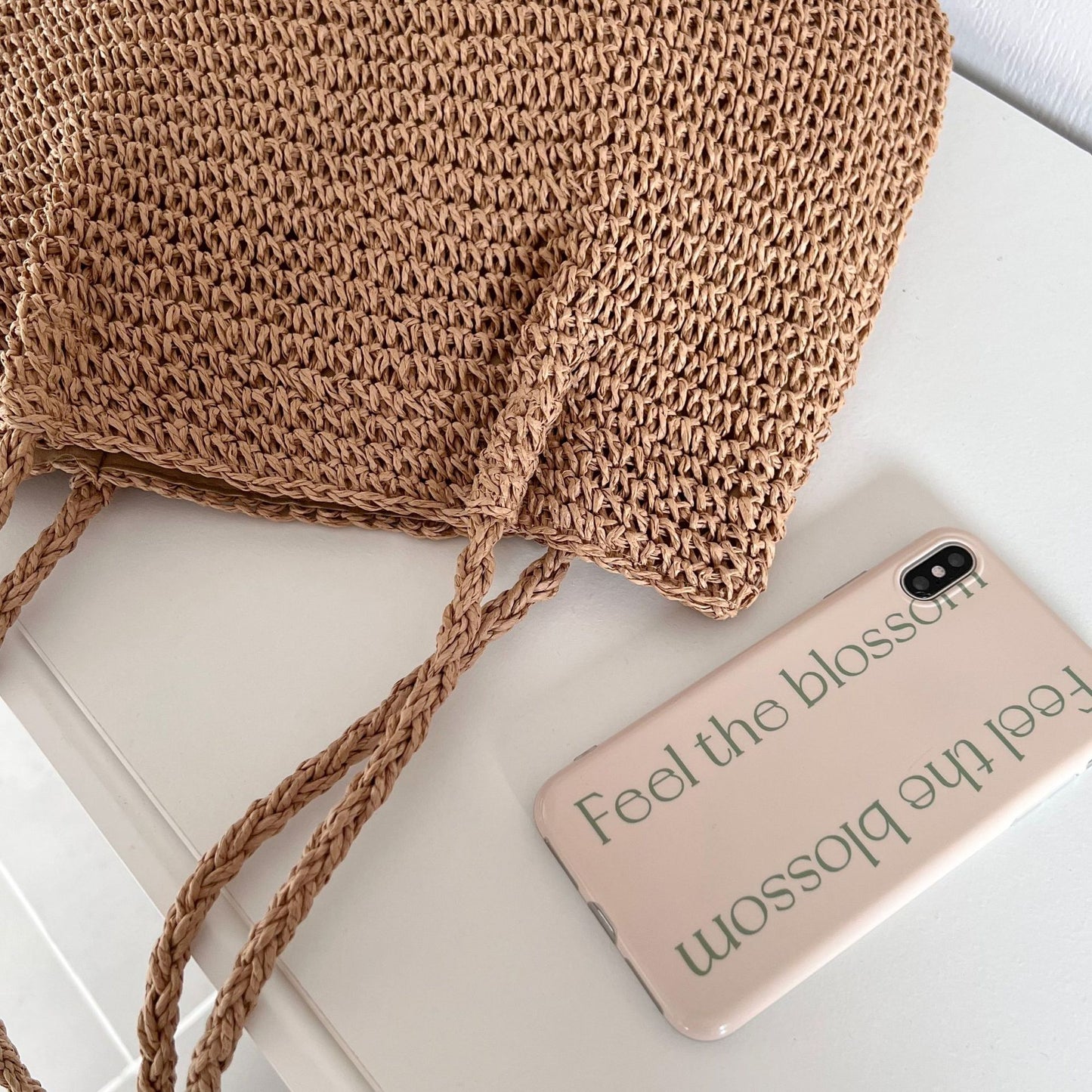 Elegante Basttasche mit Geräumigem Innenraum Brehn