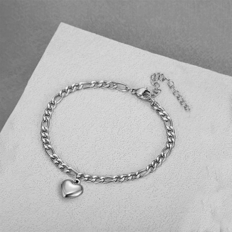Herz Charm Link Armband Brehn