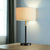 Moderne verstellbare Trommelschirm Tischlampe