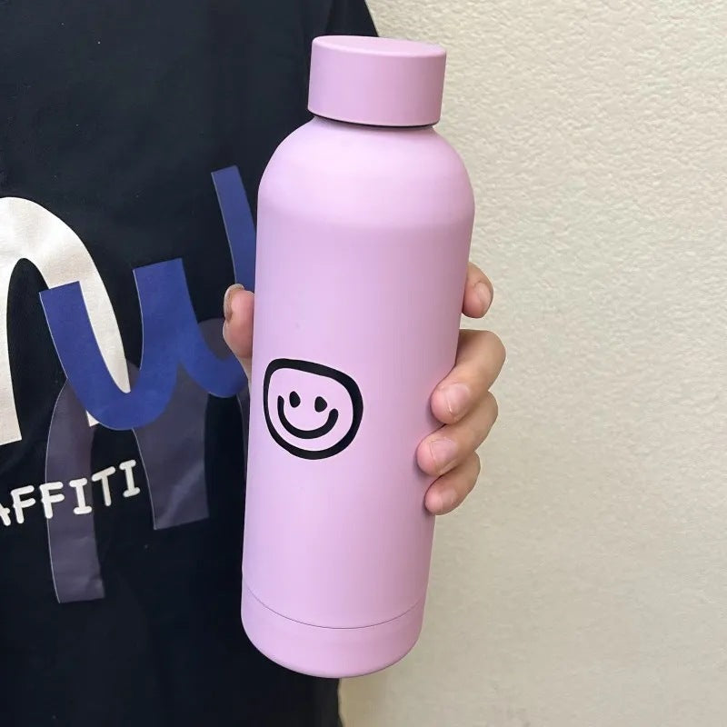 Damen Isolierflasche mit kreativem Smiley-Design Brehn