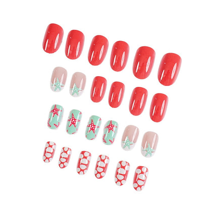 Premium Dekorative Press-On Nagelkunst Set