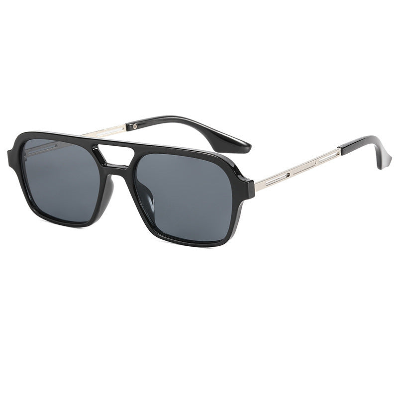 Fette Rechteckrahmen Sonnenbrille Brehn