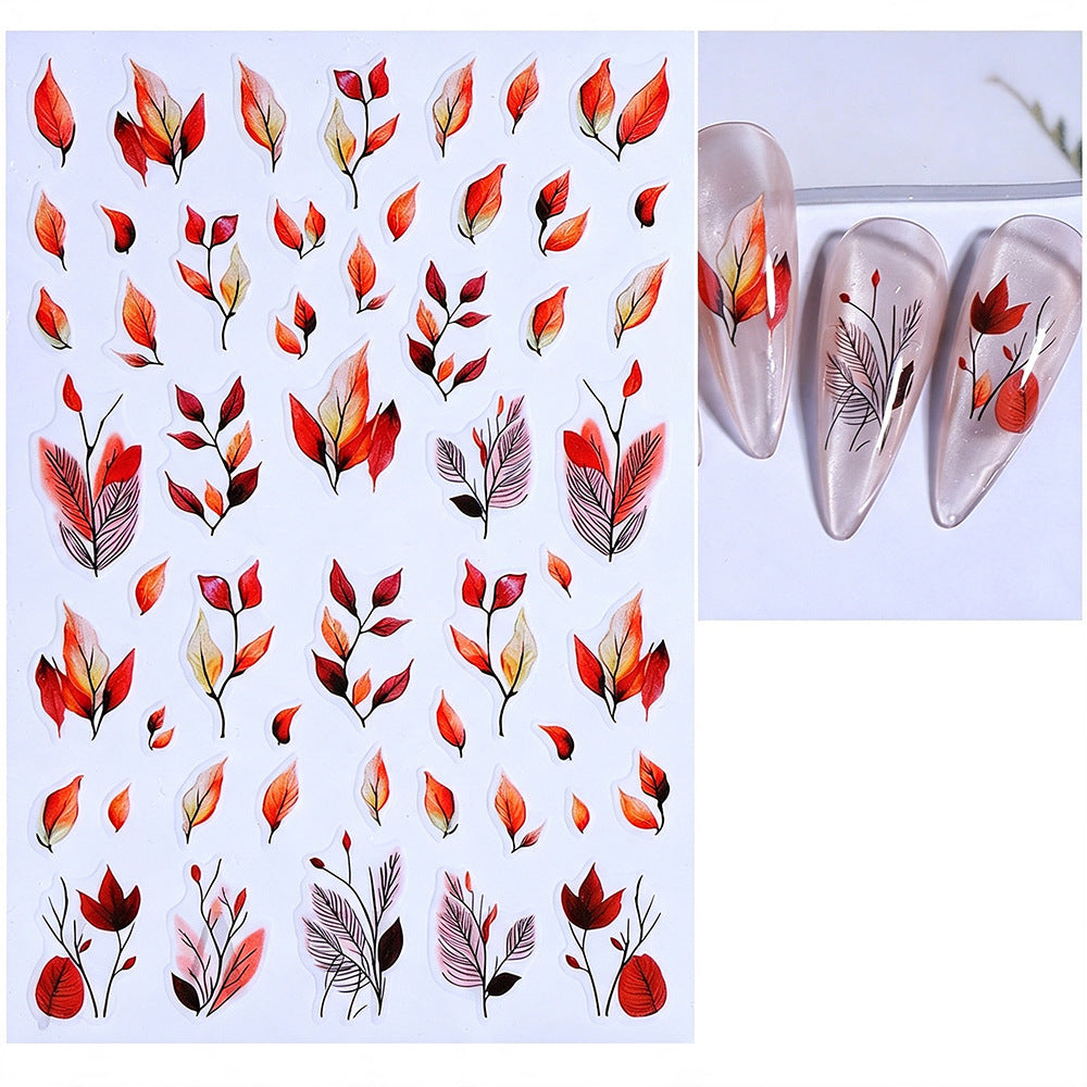 Herbst-Themen Nagelkunst Aufkleber Set