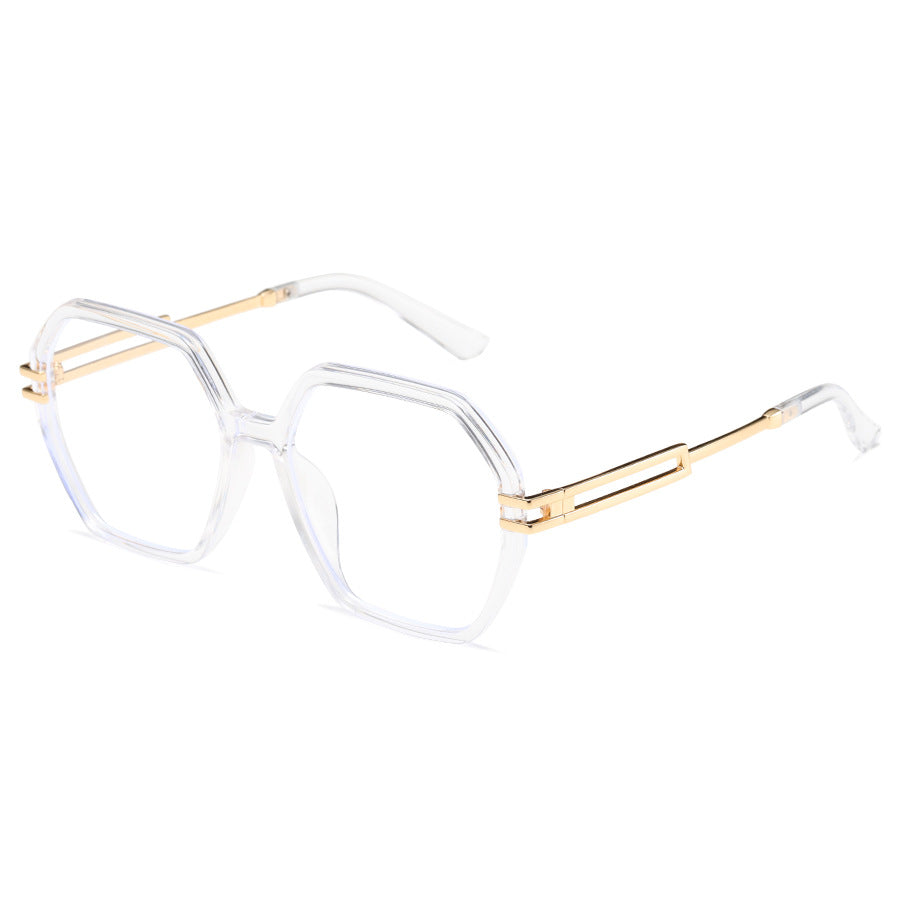 Damen modische Sonnenbrille im avantgardistischen Hexagon-Design Brehn
