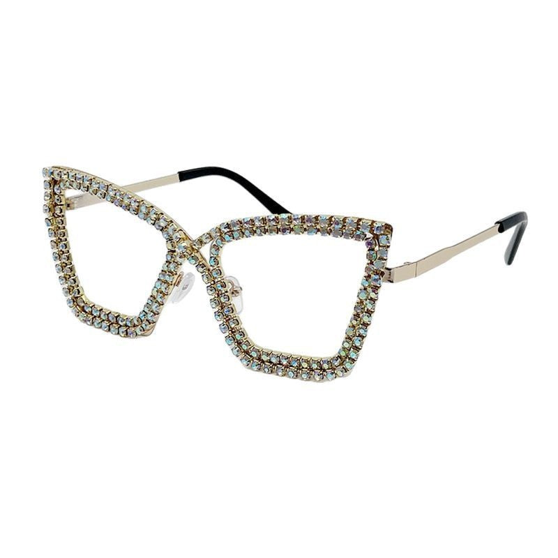 Damen Sonnenbrille mit glamourösem Kristallbesatz Brehn