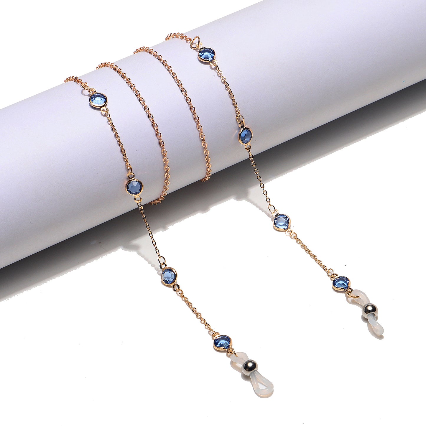 Elegante Edelstein Brillen Kette Brehn