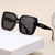 Damen modische quadratische Sonnenbrille mit gradienten Gläsern Brehn