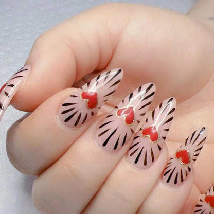 Herz Design Nagelkunst