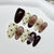 Elegantes Floral Stiletto Nagelkunst Set Brehn