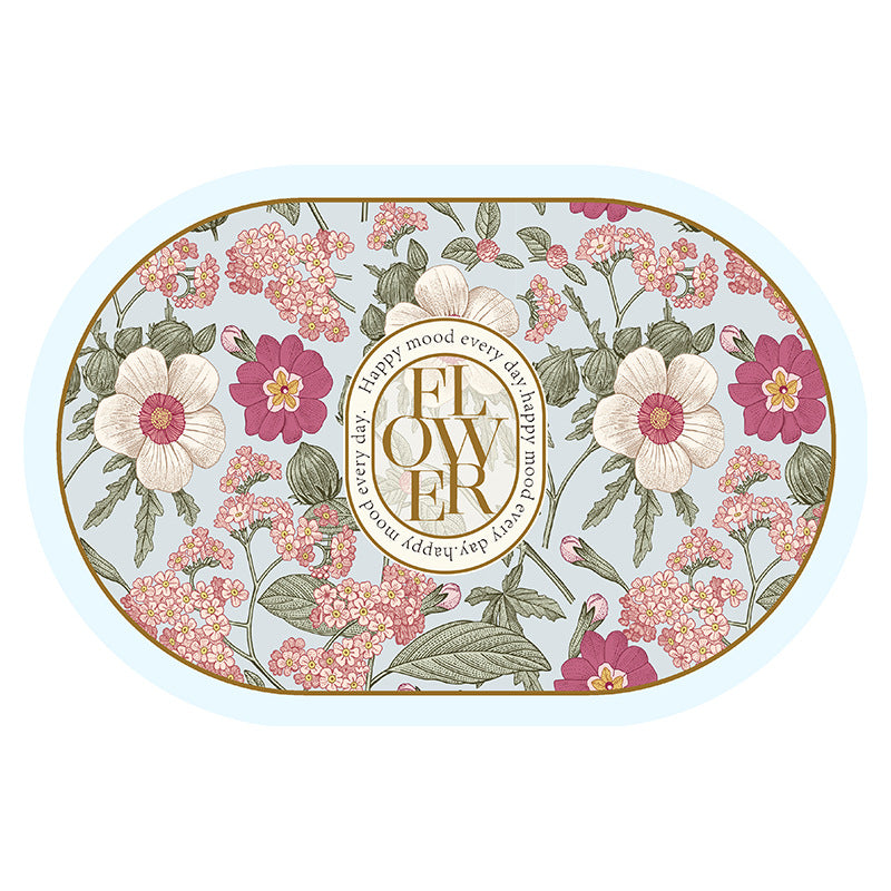 Blumenmuster Dekorativer Bodenmatte