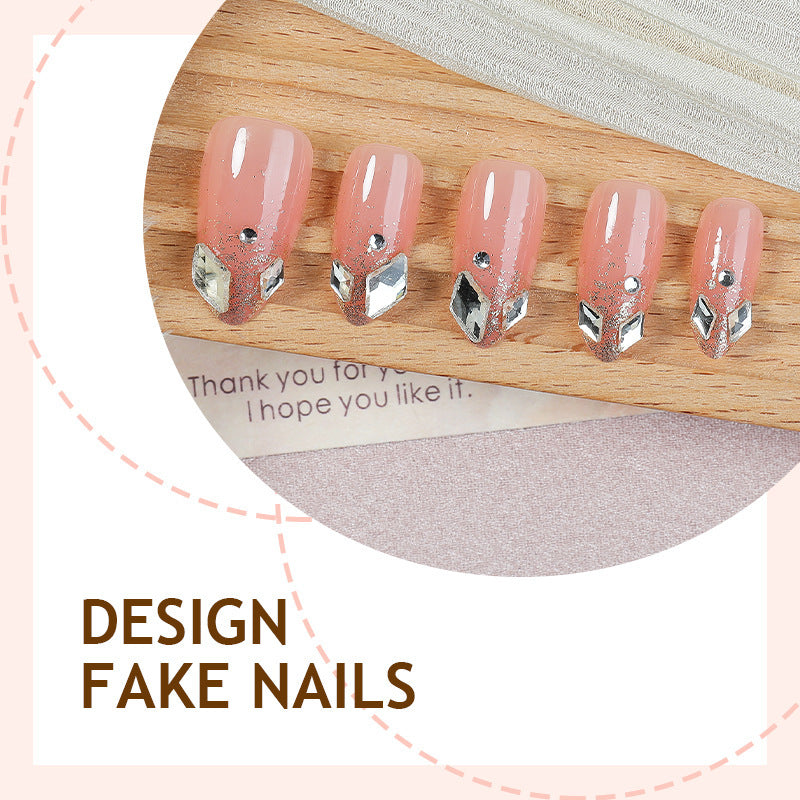 Kunstnagelset mit elegantem Glitzer-Design Brehn