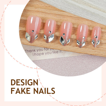 Kunstnagelset mit elegantem Glitzer-Design Brehn