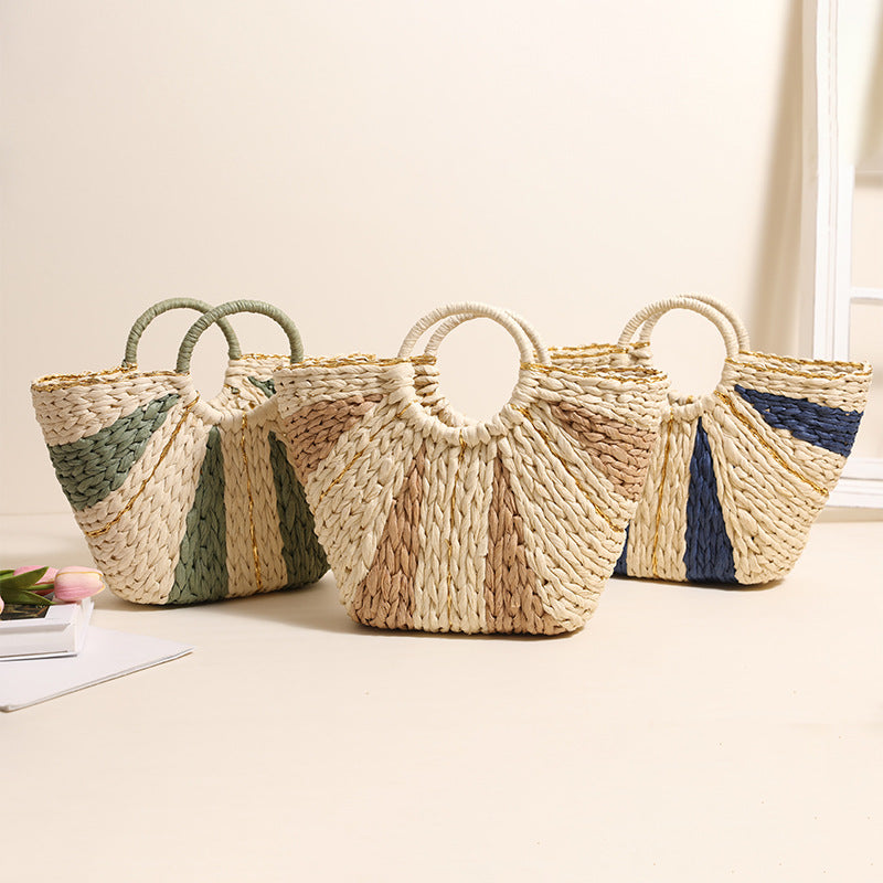 Damen Geflochtene Korbtasche mit elegantem Design Brehn