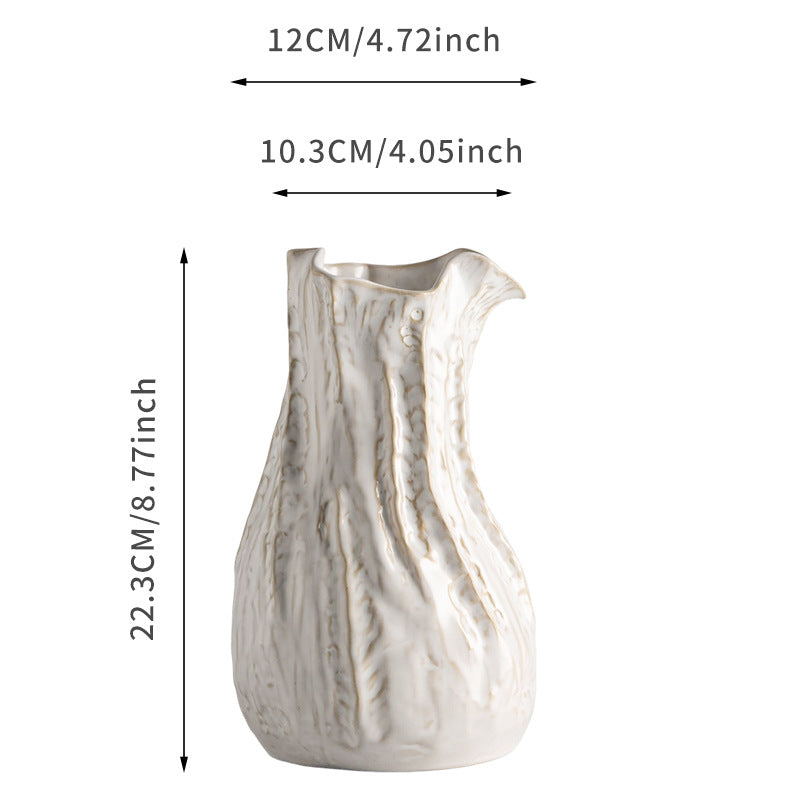 Handgefertigte Texturierte Keramische Dekorative Vase