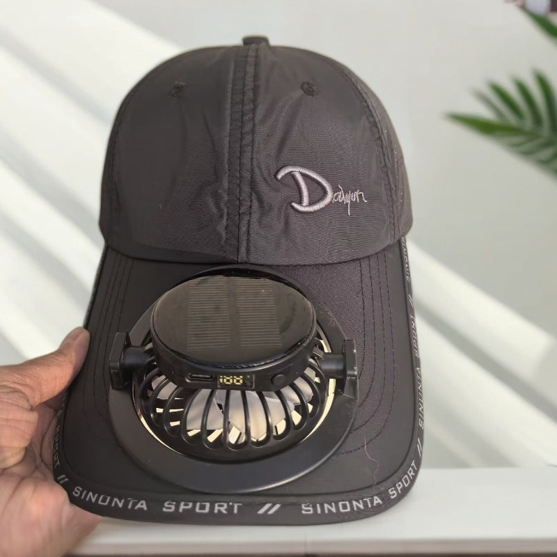 Sportliche Baseballmütze mit abnehmbarem Solarlüfter Brehn