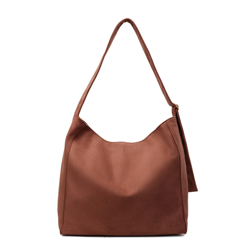 Weiches Wildleder Hobo-Bag
