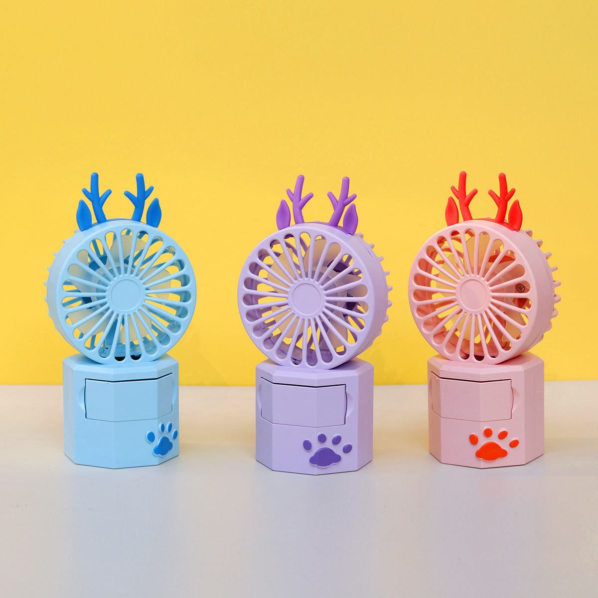 Unisex Tragbarer Mini Ventilator mit Tierohren und USB-Anschluss Brehn