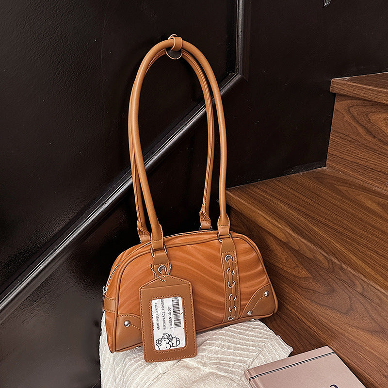 Vintage-inspirierte gesteppte Handtasche