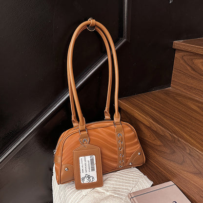 Vintage-inspirierte gesteppte Handtasche