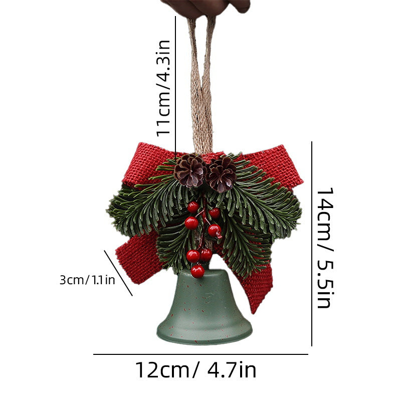 Festliche Weihnachtsglocke mit Tannenzapfen-Dekoration Brehn
