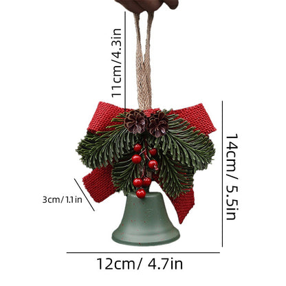 Festliche Weihnachtsglocke mit Tannenzapfen-Dekoration Brehn