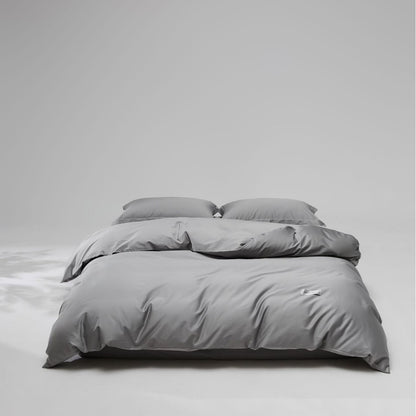Mako-Baumwoll-Satin Bettwäsche-Set mit verdecktem Reißverschluss und Kissenbezügen Brehn