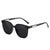 Damen Oversized Sonnenbrille mit modernem quadratischen Rahmen Brehn